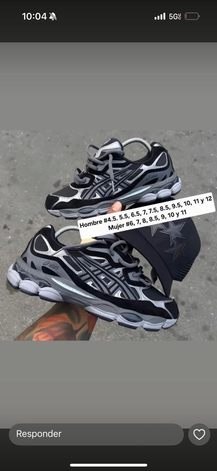 Tenis Deportivos Urbanos Negro y Gris/ Axis