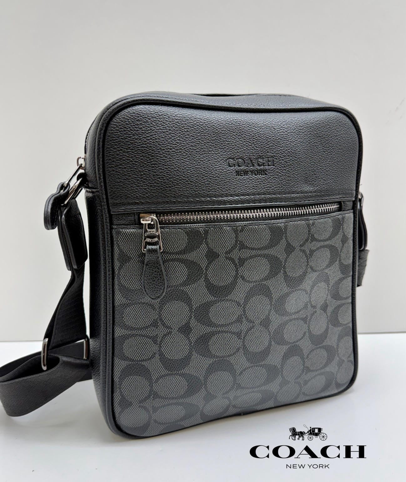 Bolso Crossbody Vertical Estilo Clásico/ caballero