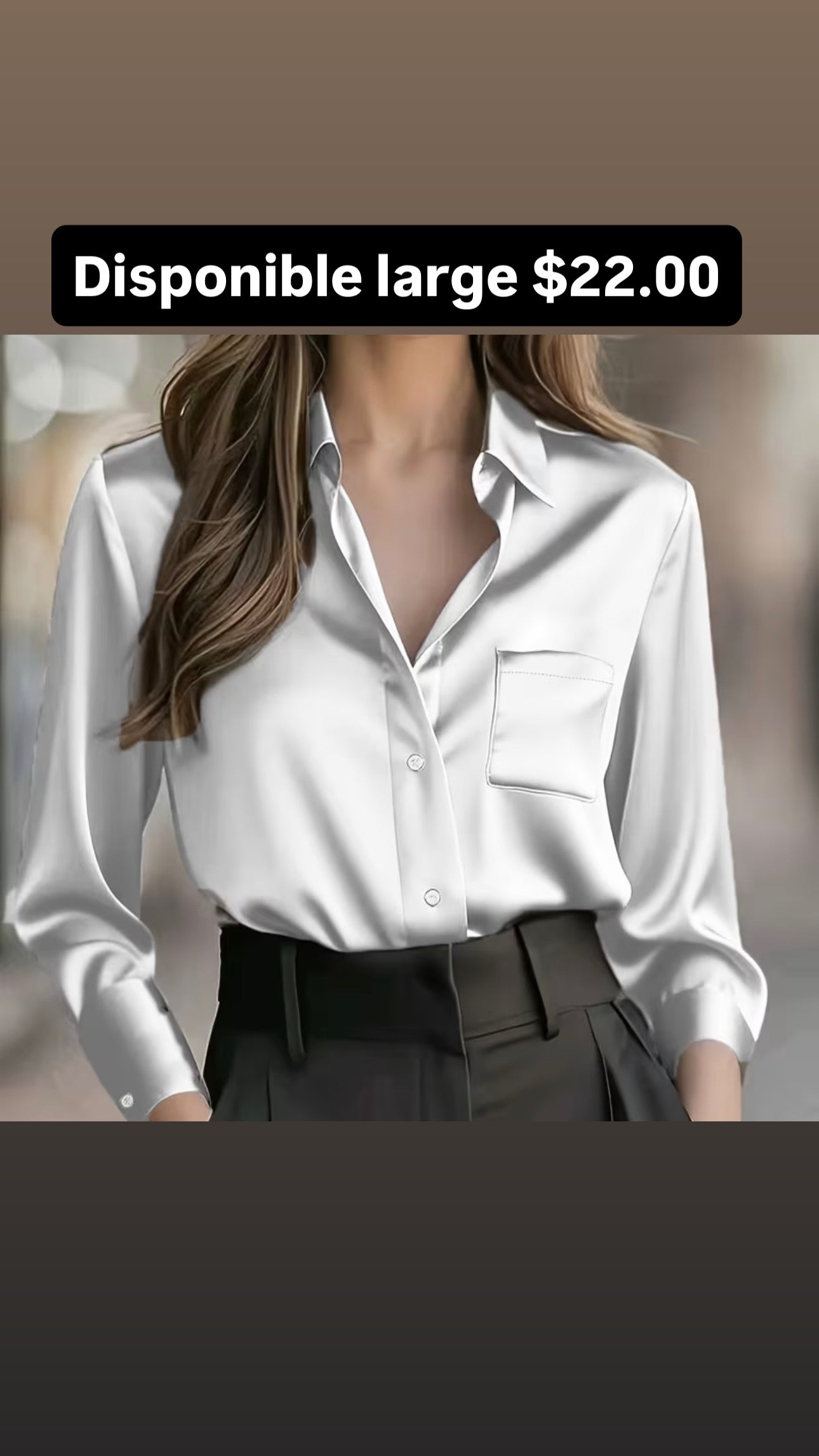 Blusa Satinada Elegante