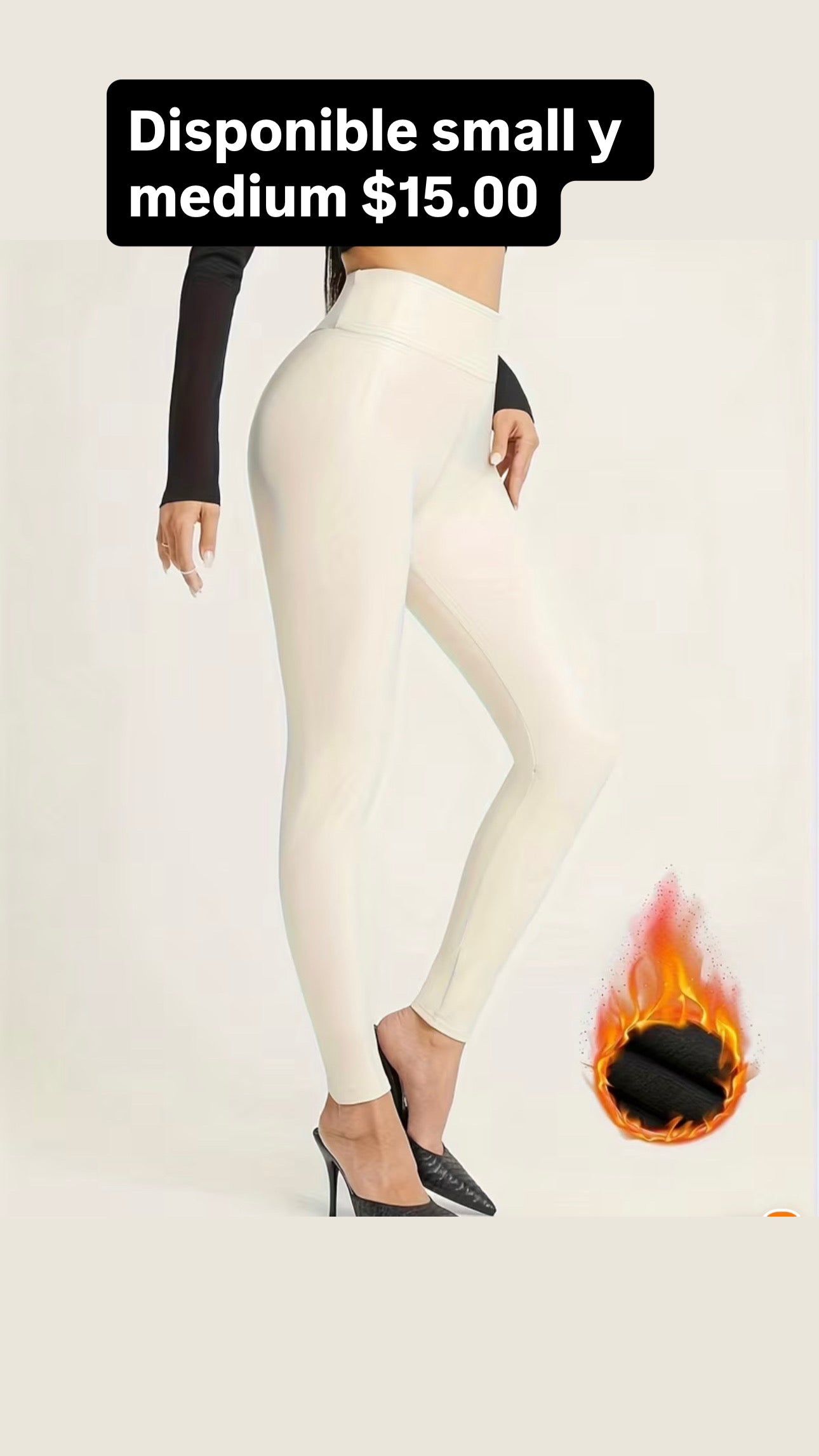 Leggings Efecto Cuero Térmicos – Cintura Alta