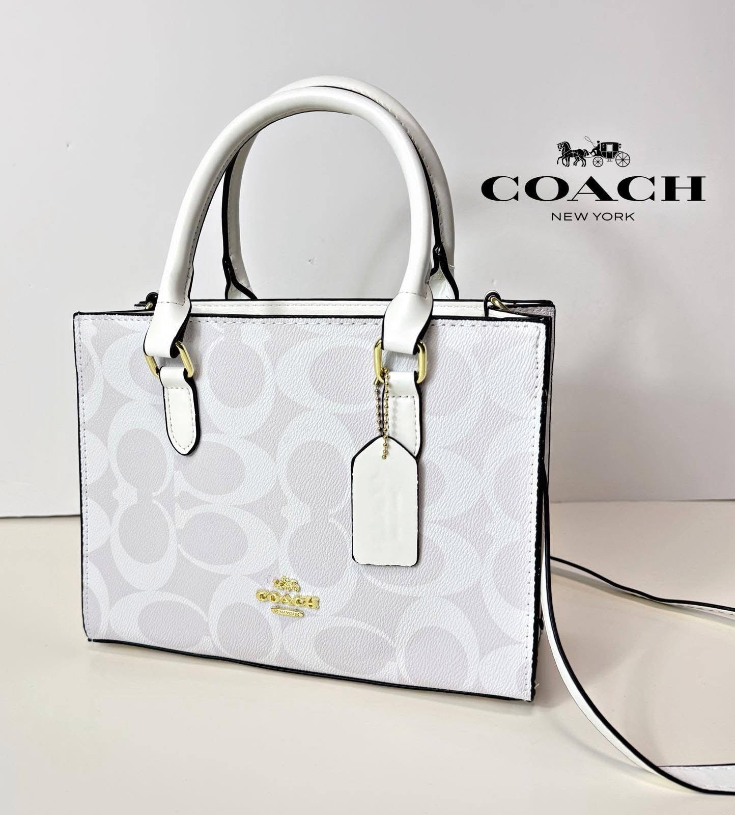 Cartera Coach de Dama Signature con Asas y Correa